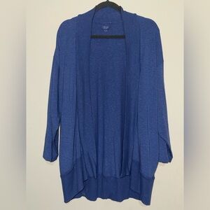 GAP Blue Open-Front Draped Cardigan